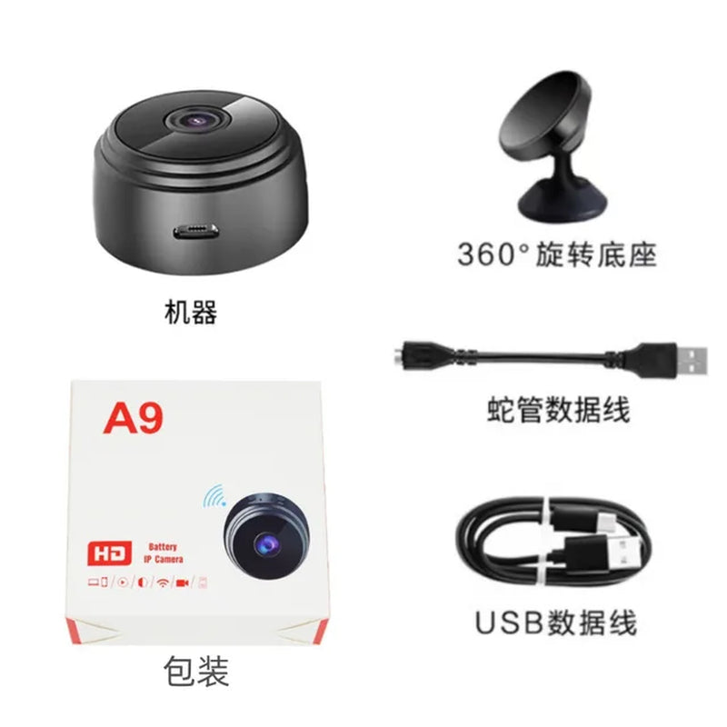 Vehicle Camera A9 Mini Camera Wifi Wireless Recorder HD Video Home Camcorder Night Vision Car Security Surveillance Camera