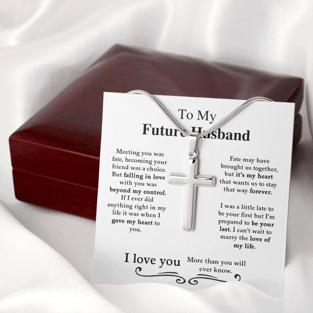 My Future Husband | I love You - Stainless Steel Cross Necklace