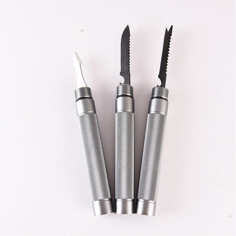 Outdoor Folding Self-Defense Survival Walking Stick Equipment Outdoor Hiking Multifunction Trekking Poles