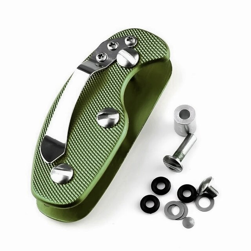 1Pcs Convenient Aluminum Alloy Keychain Flexible Key Holder Clip EDC Aluminum Key Holder Clip Keys Organizer Camping Equipment