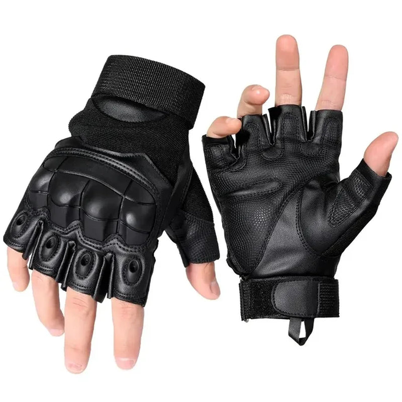 Full Finger Tactical Army Gloves Military Paintball Shooting Airsoft PU Leather Touch Screen Rubber Protective Gear Women Men