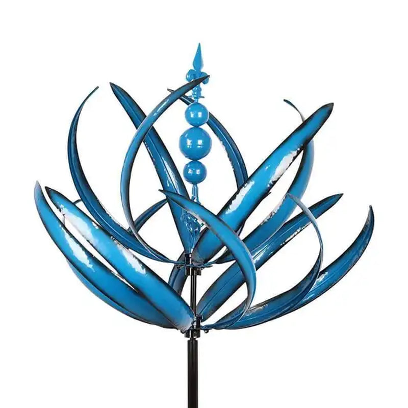 Harlow Wind Spinner Metal Windmill 3D Wind Powered Kinetic Sculpture Lawn Metal Wind Solar Spinners Yard and Garden Decor