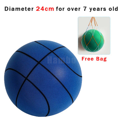 Silent Basketball Size 7 Squeezable Mute Bouncing Basketball Indoor Silent Ball Foam Basketball 24Cm Bounce Football Sports Toys