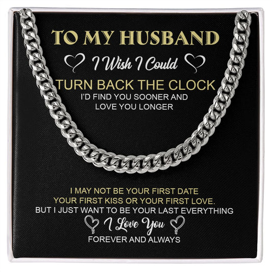 My Husband | Forever and Always - Cuban Link Chain