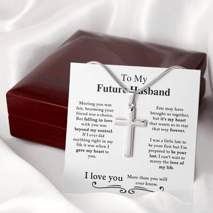 My Future Husband | I love You - Stainless Steel Cross Necklace