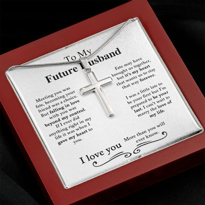 My Future Husband | I love You - Stainless Steel Cross Necklace