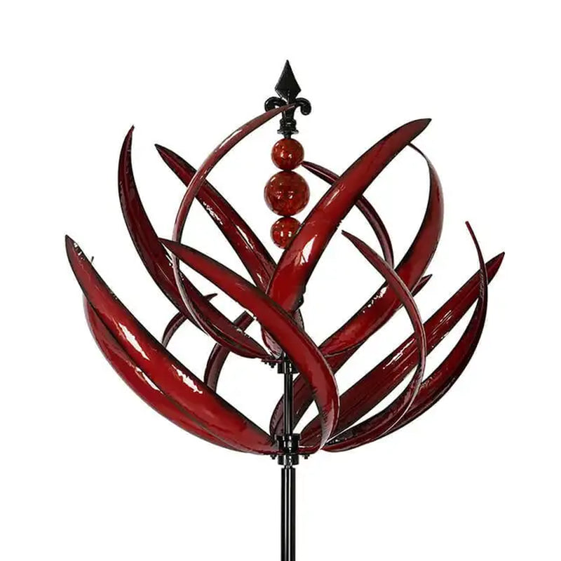 Harlow Wind Spinner Metal Windmill 3D Wind Powered Kinetic Sculpture Lawn Metal Wind Solar Spinners Yard and Garden Decor