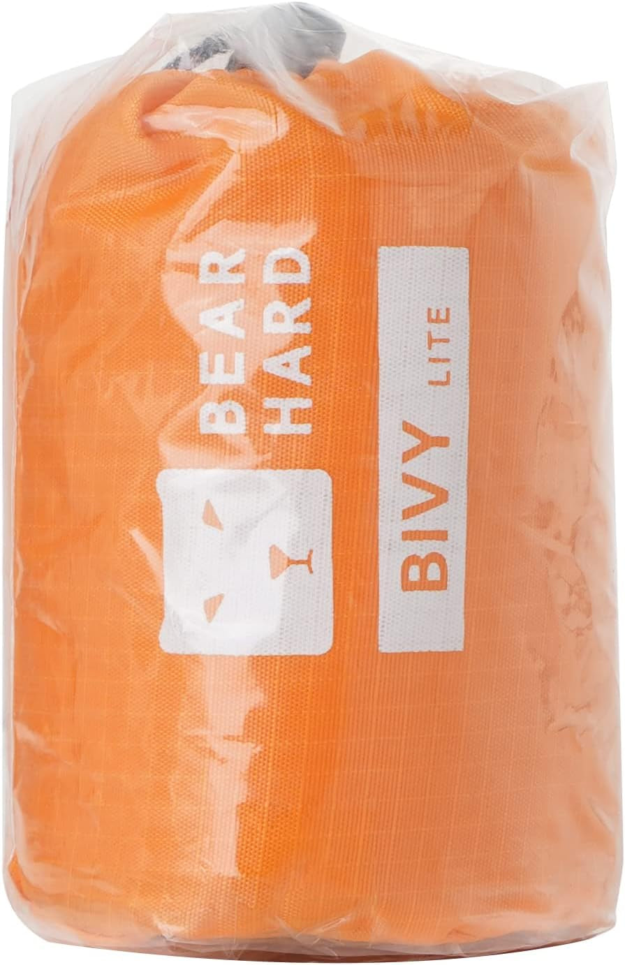 Emergency Sleeping Bag Emergency Gear Bivy Sack Ultralight Waterproof Thermal Survival Bivvy Bag with Heat Retention for Camping, Hiking, Backpacking