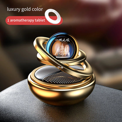 Solar Car Air Freshener Rotating Auto Flavoring Diffuser Accessories Indoor Original Men and Women Perfume Decorative Accessorie