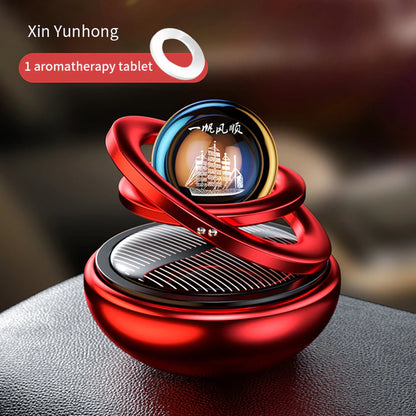 Solar Car Air Freshener Rotating Auto Flavoring Diffuser Accessories Indoor Original Men and Women Perfume Decorative Accessorie