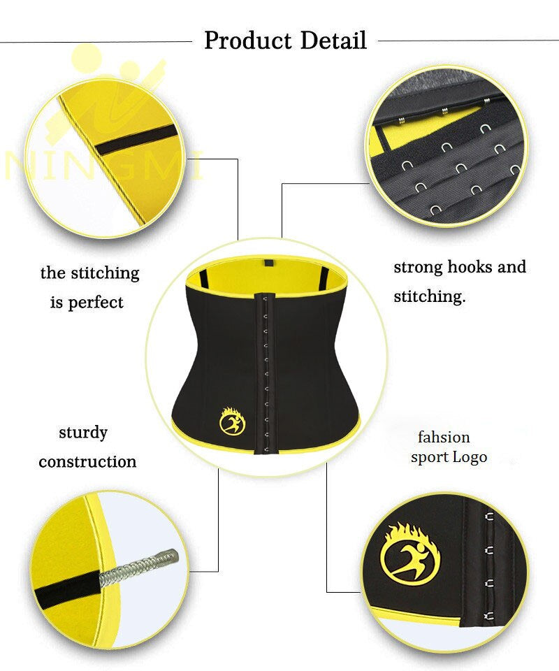 Body Shapers Slim Waist Trainer for Women Neoprene Sauna Strap Fat Burning Waist Belt Cincher Girdles Slimming Shapewears