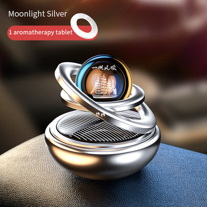 Solar Car Air Freshener Rotating Auto Flavoring Diffuser Accessories Indoor Original Men and Women Perfume Decorative Accessorie