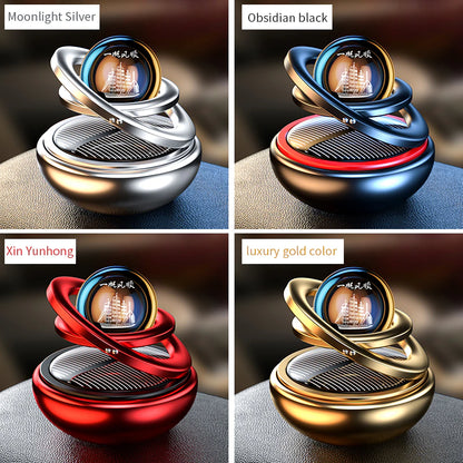 Solar Car Air Freshener Rotating Auto Flavoring Diffuser Accessories Indoor Original Men and Women Perfume Decorative Accessorie